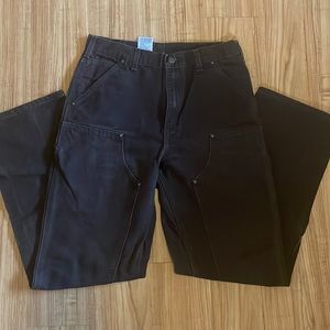 Mens brown carhartt pants 32 x 34